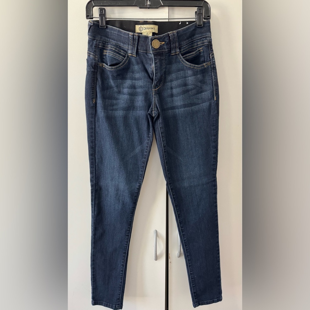 Democracy Dark Blue Skinny Jeans size 4